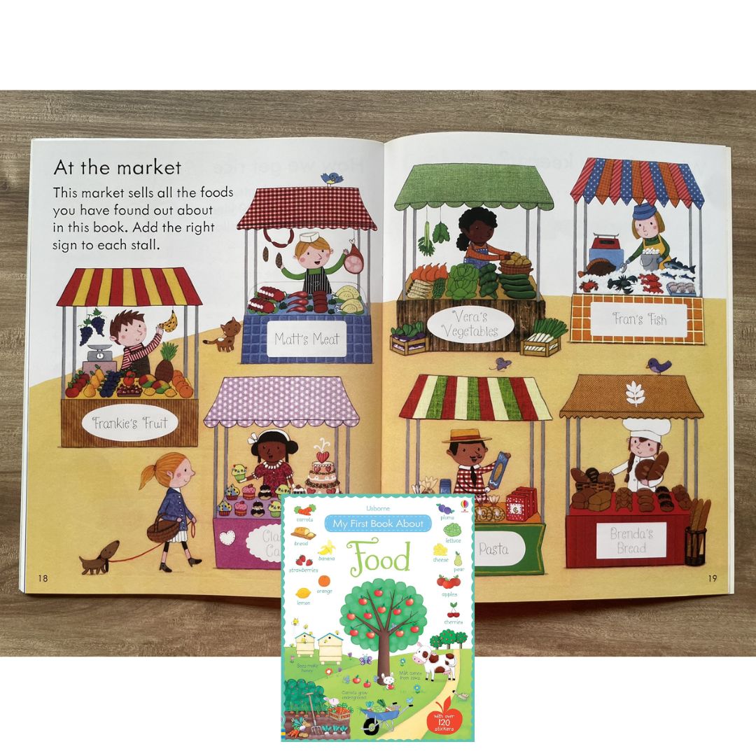 Usborne Sticker Book - My First Book About FOOD