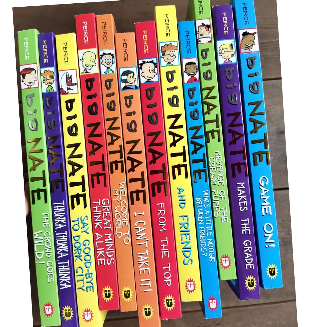 BIG NATE (COMICS - 12 books) brand new softcover, no box WITH poster