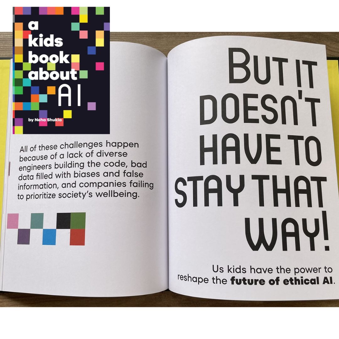A Kids Book About AI (Artificial Intelligence) brand new Hardcover, with SLIGHT DENTS on book cover
