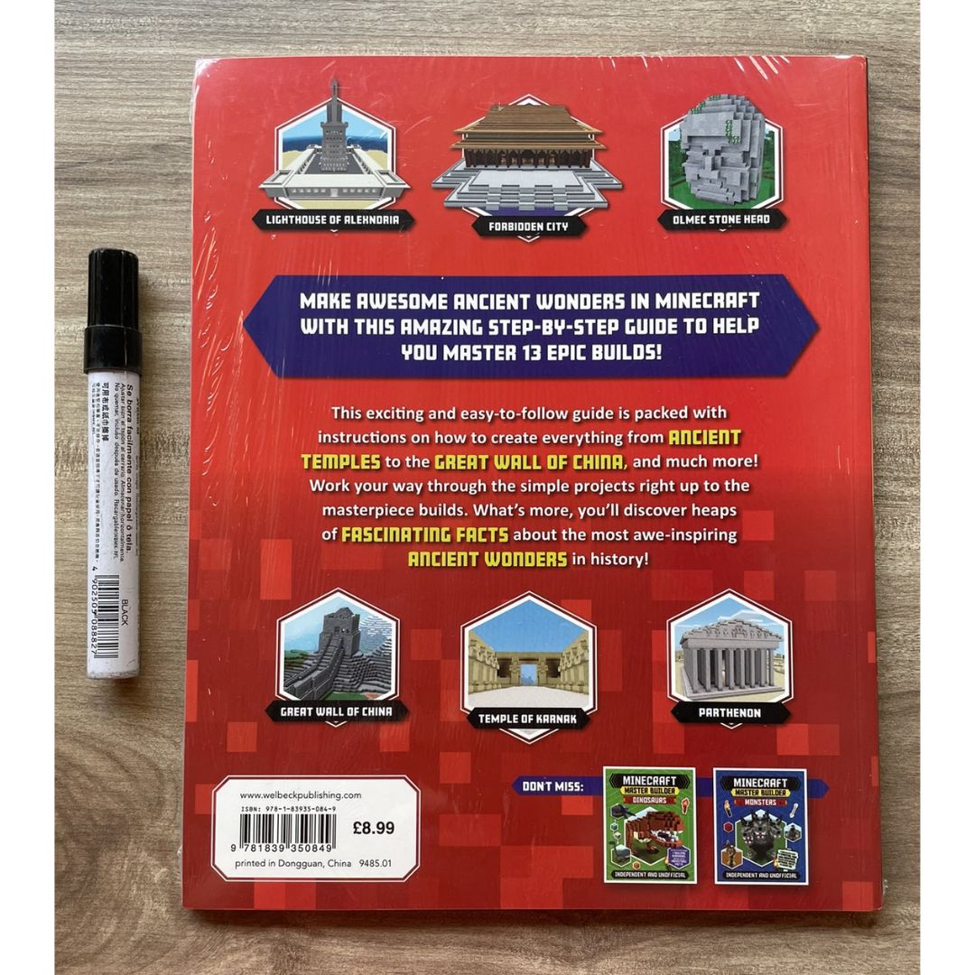 Minecraft Master Builder MINIGAMES // ANCIENT WONDERS (Independent & Unofficial) (SINGLES, brand new softcover)