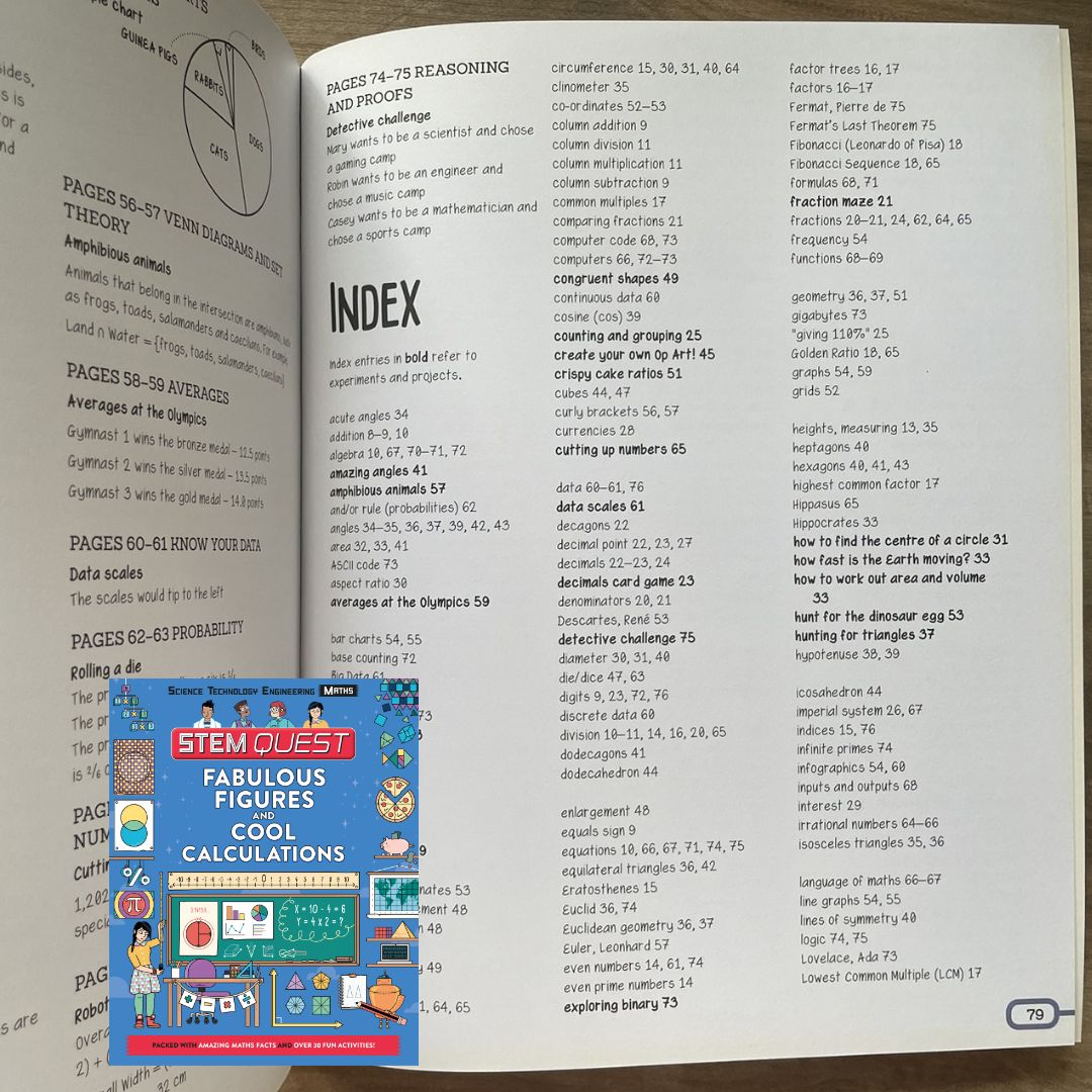 STEM QUEST: Fabulous Figures and Cool Calculations (SINGLES, softcover)
