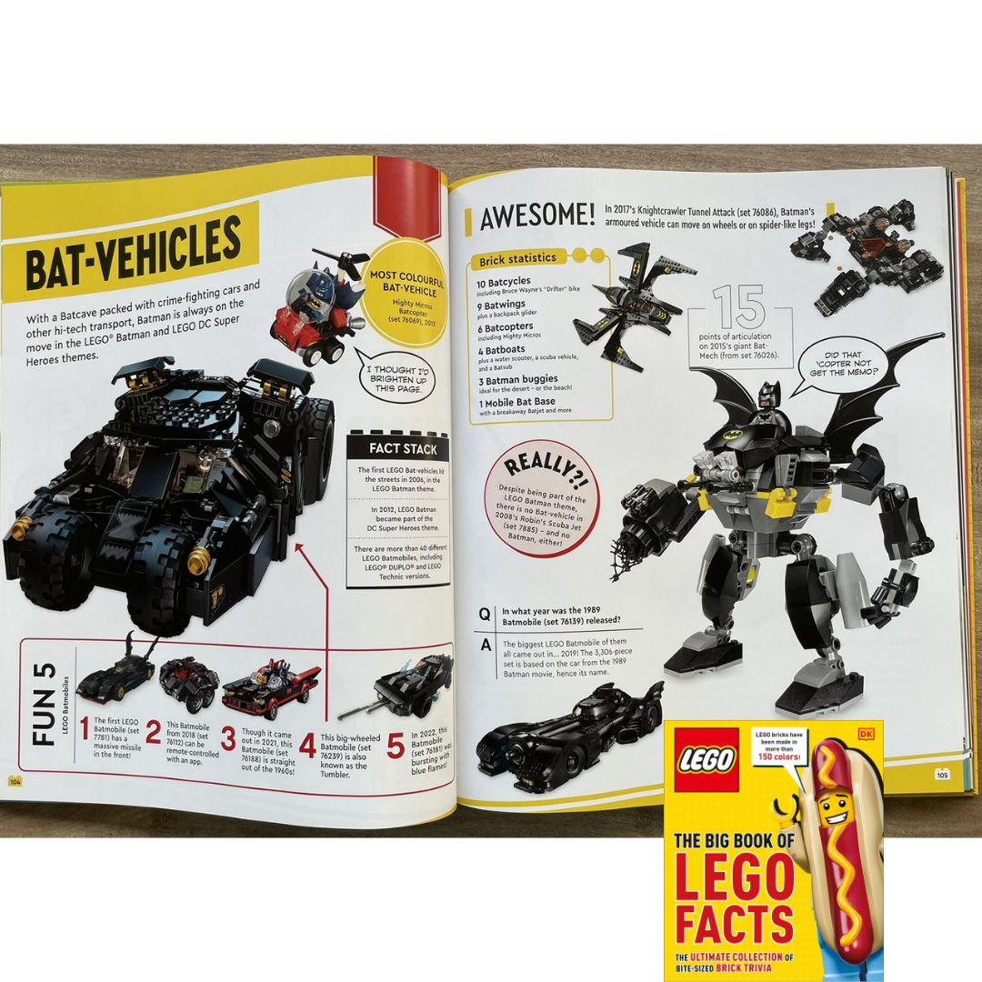 DK The Big Book of LEGO Facts (brand new hardcover, with slight dents on the book cover)