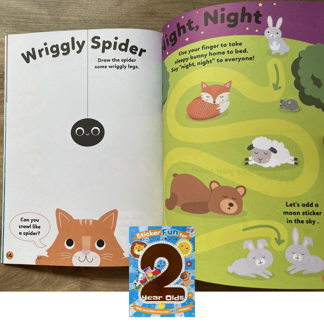 Sticker Fun for 2 to 5 Year Olds (SINGLES, brand new softcover, activity and stickers book)