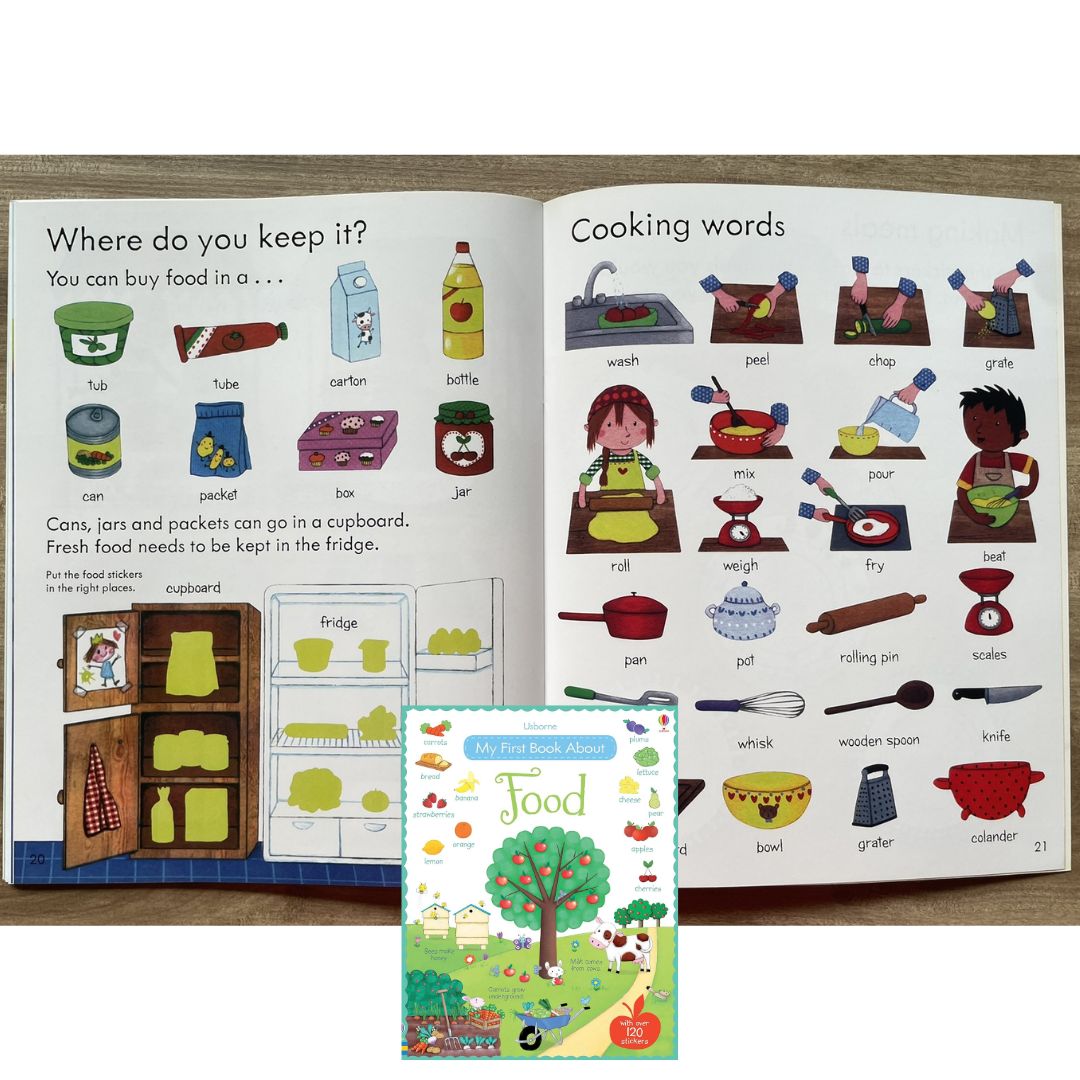 Usborne Sticker Book - My First Book About FOOD