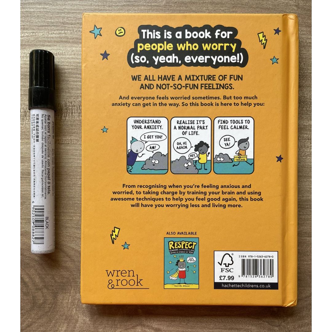 The Worry (Less) Book: Feel Strong, Find Calm, and Tame Your Anxiety! (hardcover) - with SLIGHT DENTS and MARKS on book cover