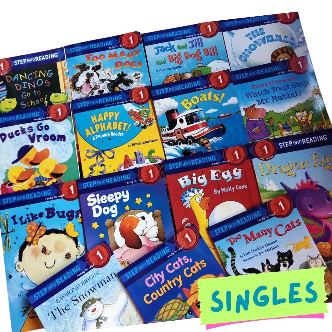 Step Into Reading LEVEL ONE (SINGLES) brand new softcover