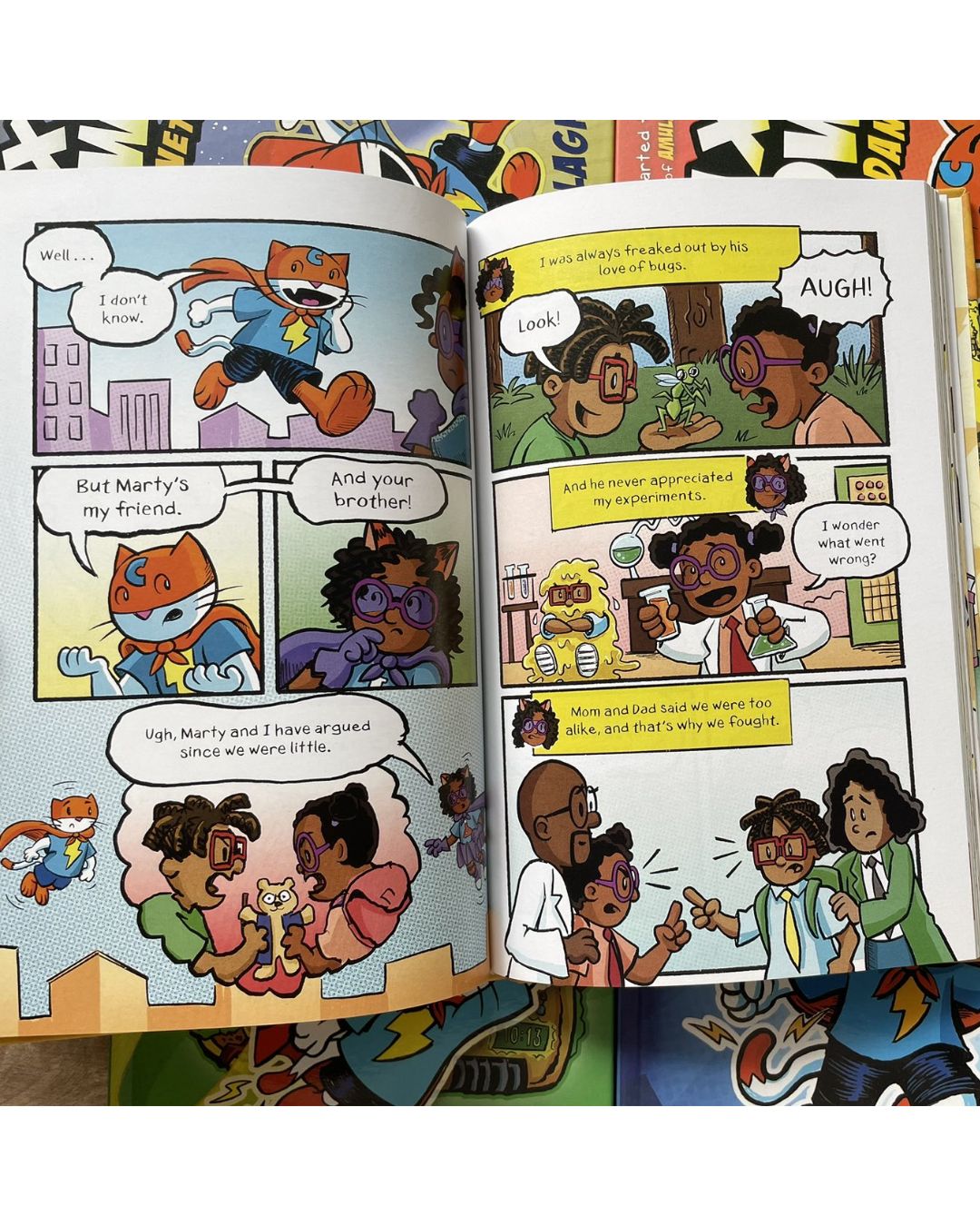 Max Meow, A Graphic Novel (5 books) brand new hardcover, no box, with SLIGHT DENTS on book cover