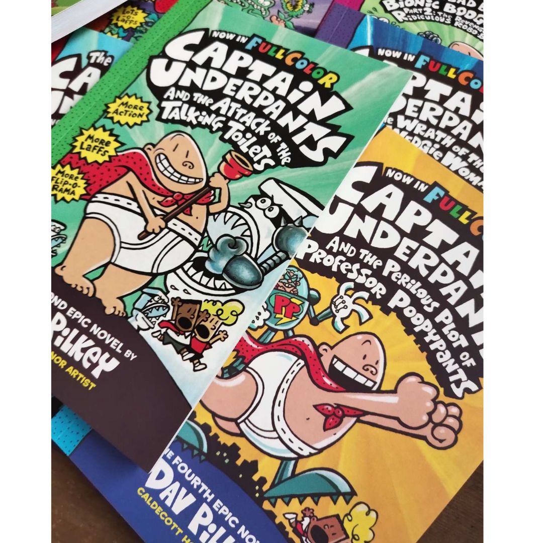 Captain Underpants COLORED (singles) brand new softcover