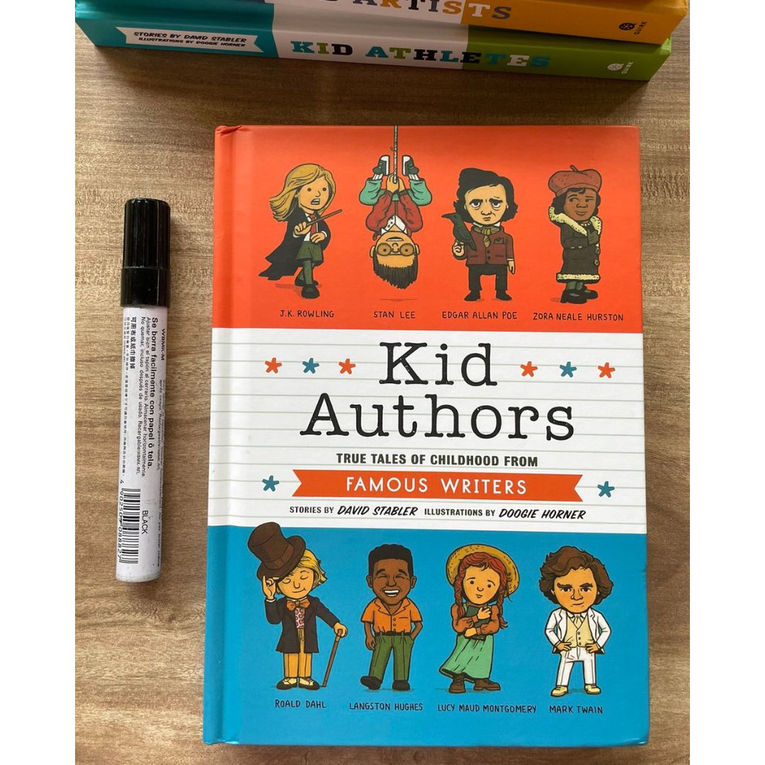 TRUE TALES OF CHILDHOOD series 5 books (brand new hardcover, no box, slight dents on book cover) - KID ARTISTS / ATHLETES / AUTHORS / PRESIDENTS / SCIENTISTS