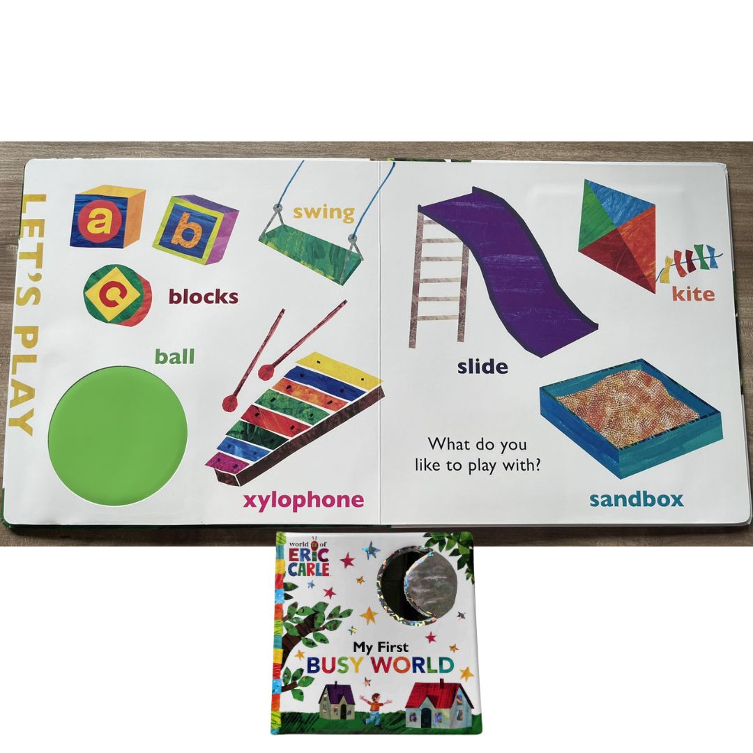 Eric Carle - My First Busy World (The World of Eric Carle) brand new Board Book - with SLIGHT DENTS on book cover