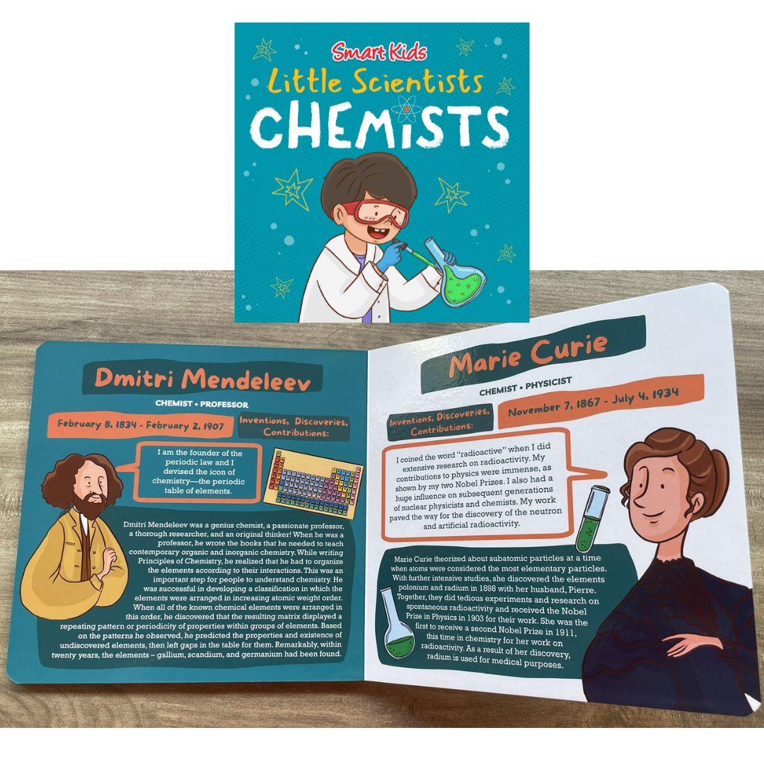 Smart Kids Little Scientists ASTRONOMERS / CHEMISTS / PHYSICISTS / EARTH AND LIFE SCIENTISTS (Board Book / SINGLES)