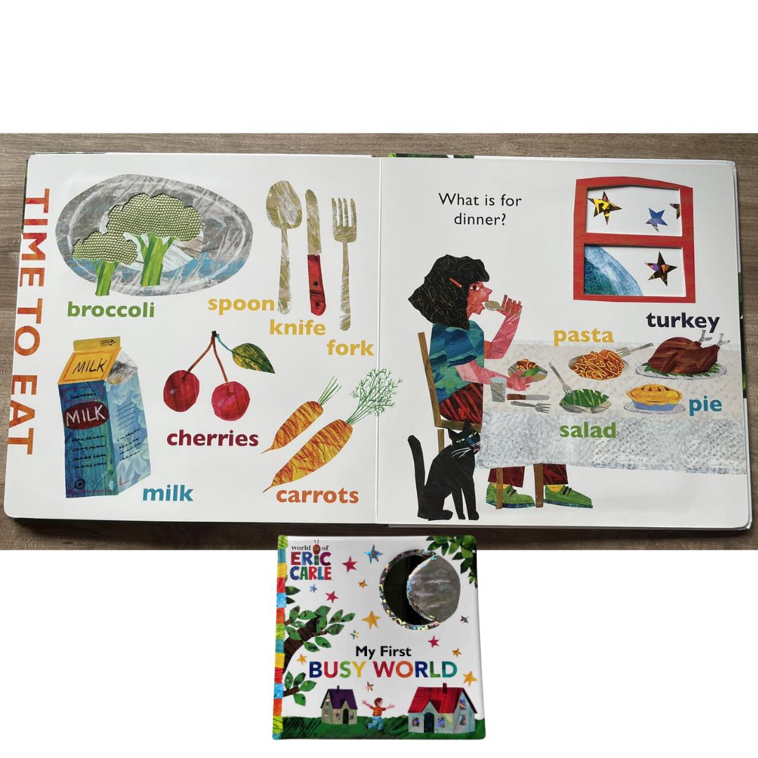 Eric Carle - My First Busy World (The World of Eric Carle) brand new Board Book - with SLIGHT DENTS on book cover