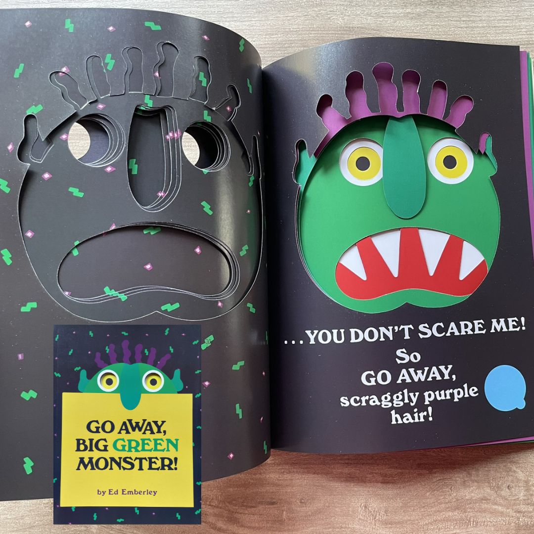 Go Away, Big Green Monster (softcover) brand new, with cut-outs