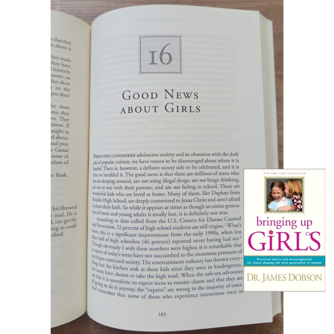Bringing Up Girls: Practical Advice and Encouragement for Those Shaping the Next Generation of Women (by James C. Dobson) (USED book, softcover, with slight folds on book cover)