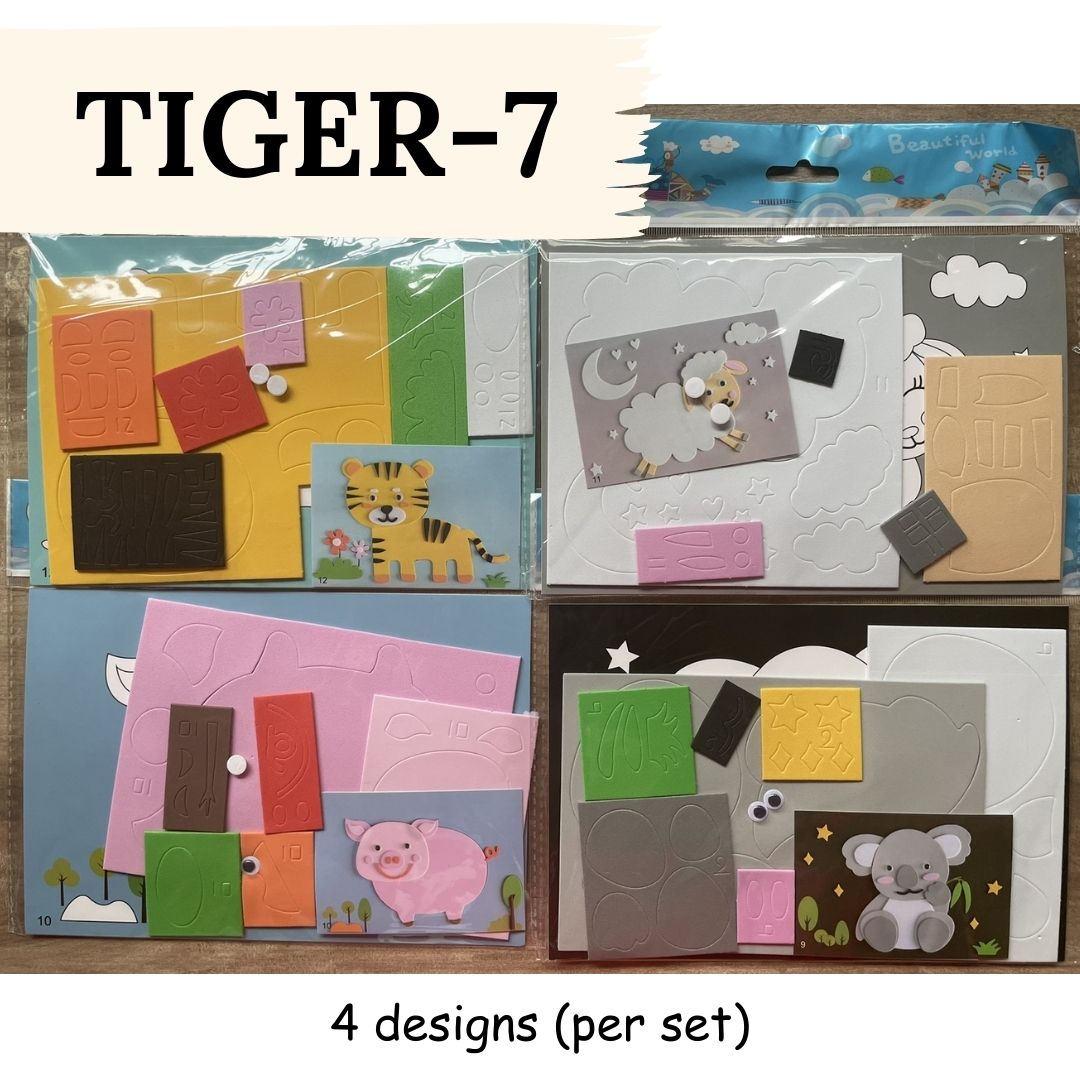 DIY Artwork Foam Stickers (Set of 4 designs)