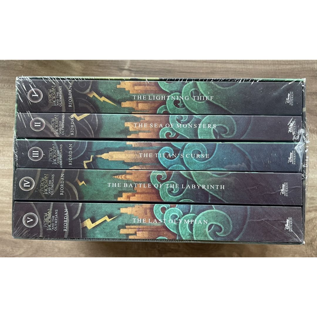 Percy Jackson and the Olympians Complete set by Rick Riordan (5 books) NO BOX, softcover
