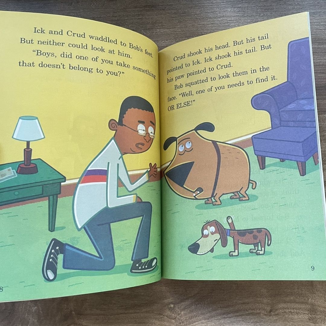 Funny Bone Books: First Chapters -- Ick and Crud (7 books) brand new softcover, no box, with SLIGHT FOLDS on book covers
