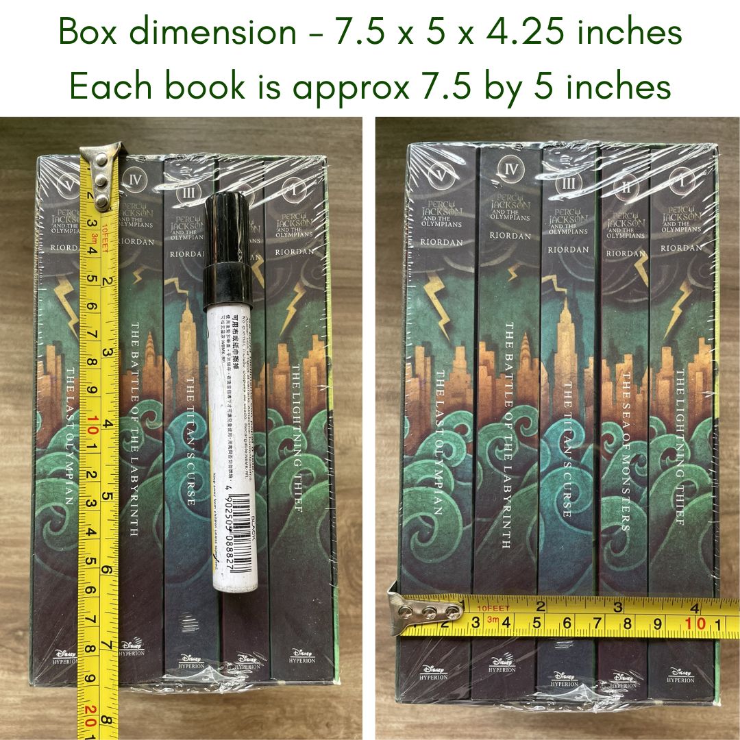 Percy Jackson and the Olympians Complete set by Rick Riordan (5 books) NO BOX, softcover