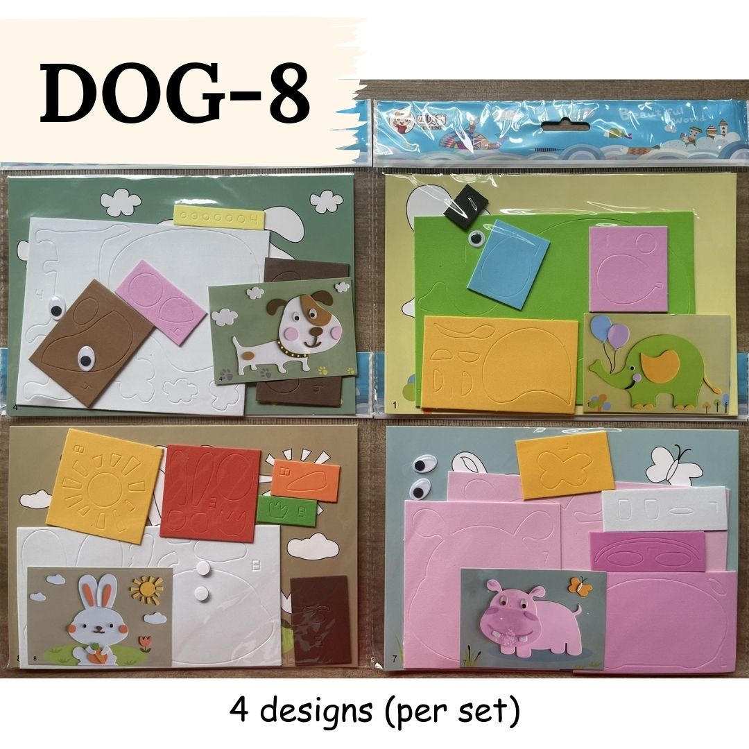 DIY Artwork Foam Stickers (Set of 4 designs)