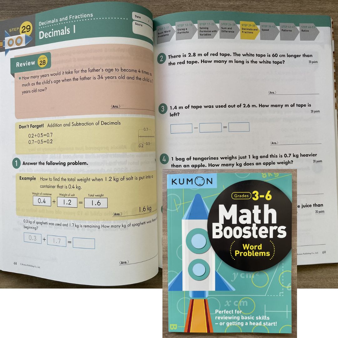Kumon: Math Boosters (workbook) SINGLES