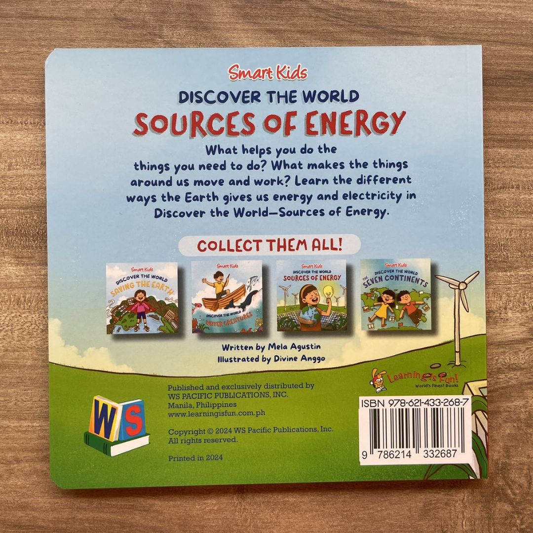 Smart Kids Discover the World SAVING THE EARTH / WATER CREATURES / SOURCES OF ENERGY / THE SEVEN CONTINENTS (Board Book / SINGLES)