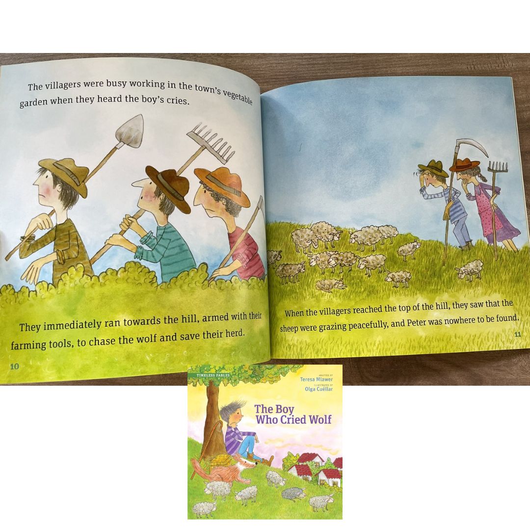 Timeless Tales Little Red Riding Hood // Timeless Fables The Boy Who Cried Wolf (SINGLES, brand new softcover, with SLIGHT DENTS on book cover)