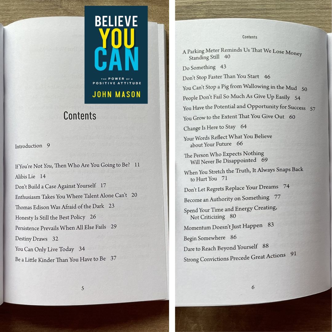 Never Give Up/ Be Uncommon/ Be Yourself/ Believe You Can/ The Power of You (by John Mason) (SINGLES) brand new softcover
