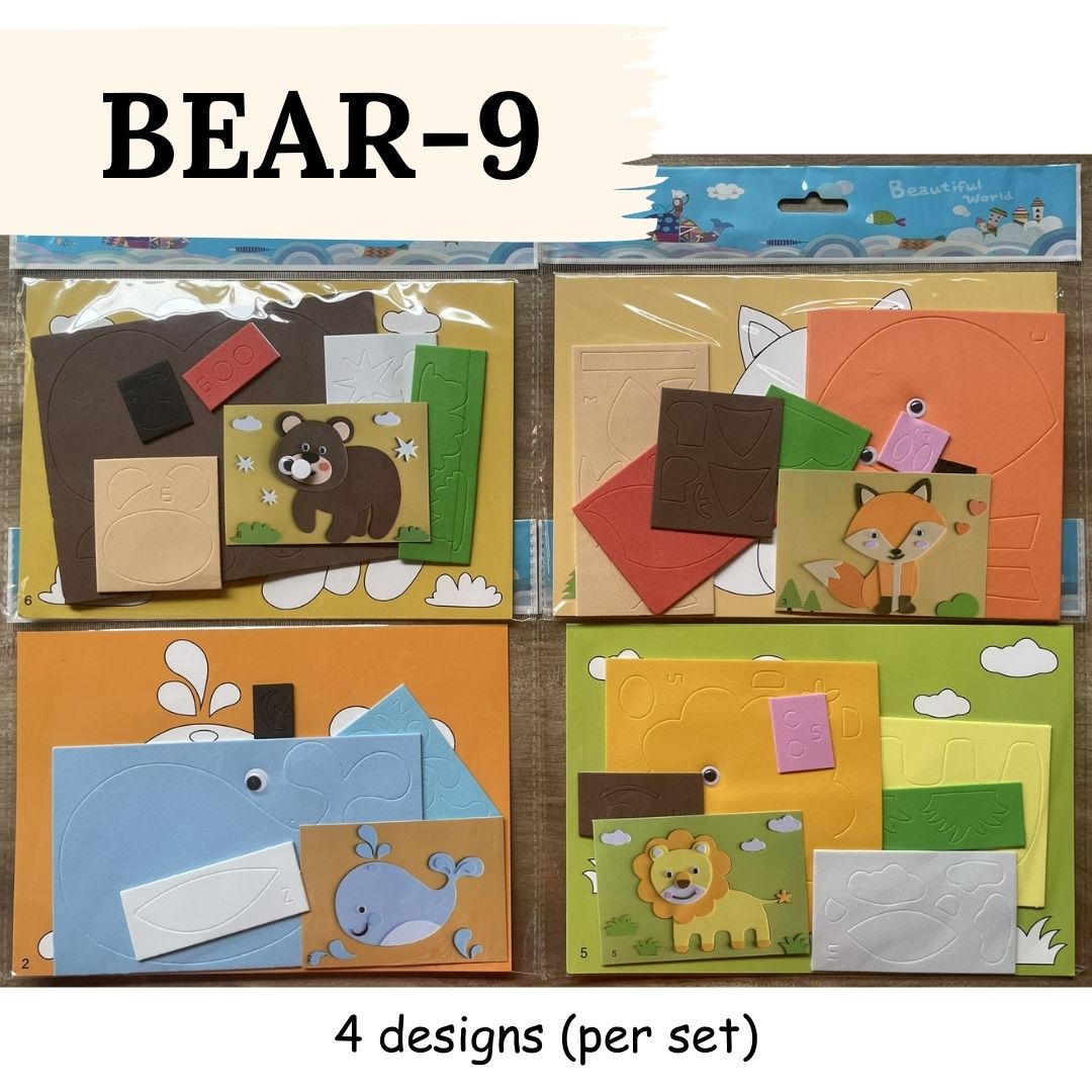 DIY Artwork Foam Stickers (Set of 4 designs)