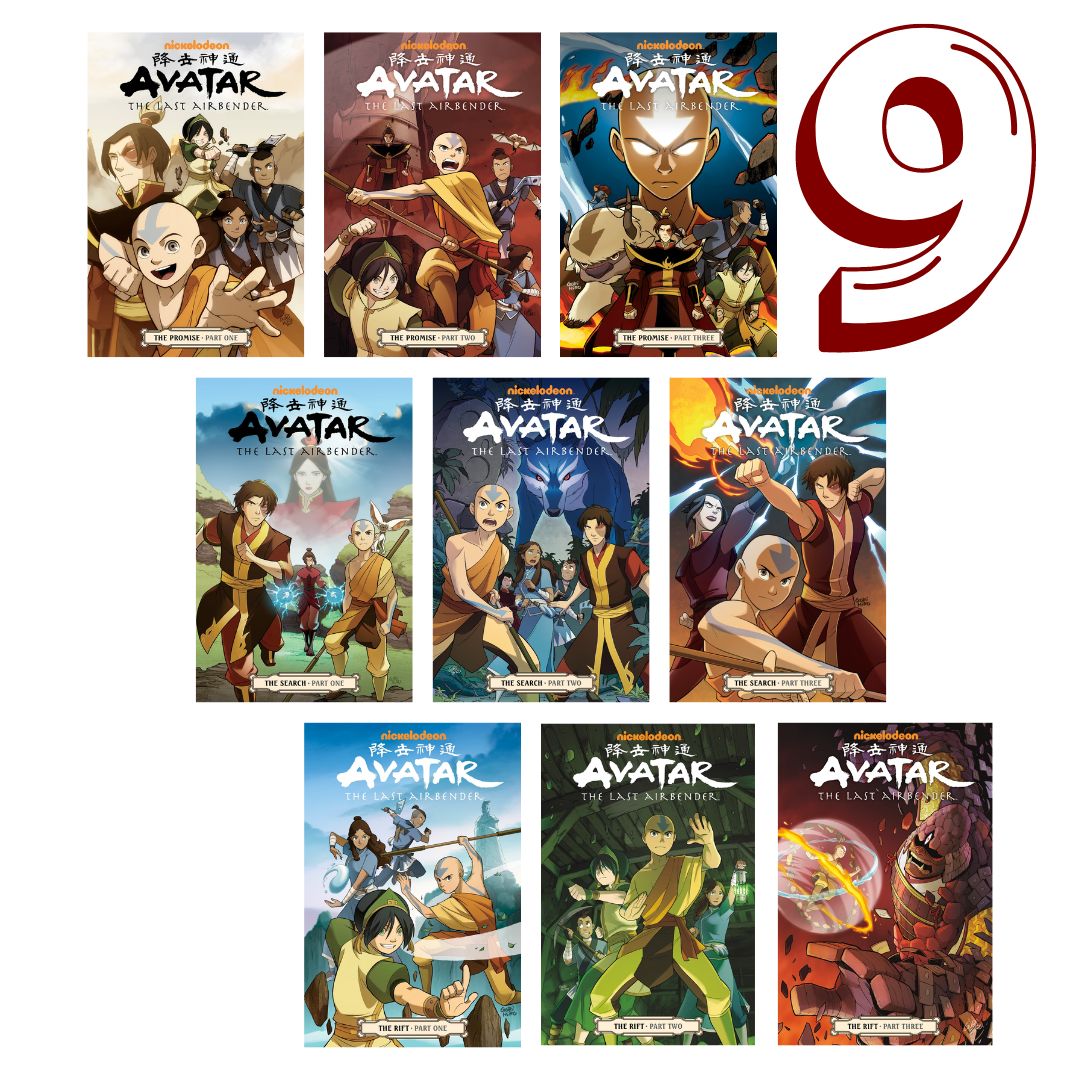Avatar: The Last Airbender (SET 2) - The Promise / The Search / The Rift (9 books - NO BOX - softcover)