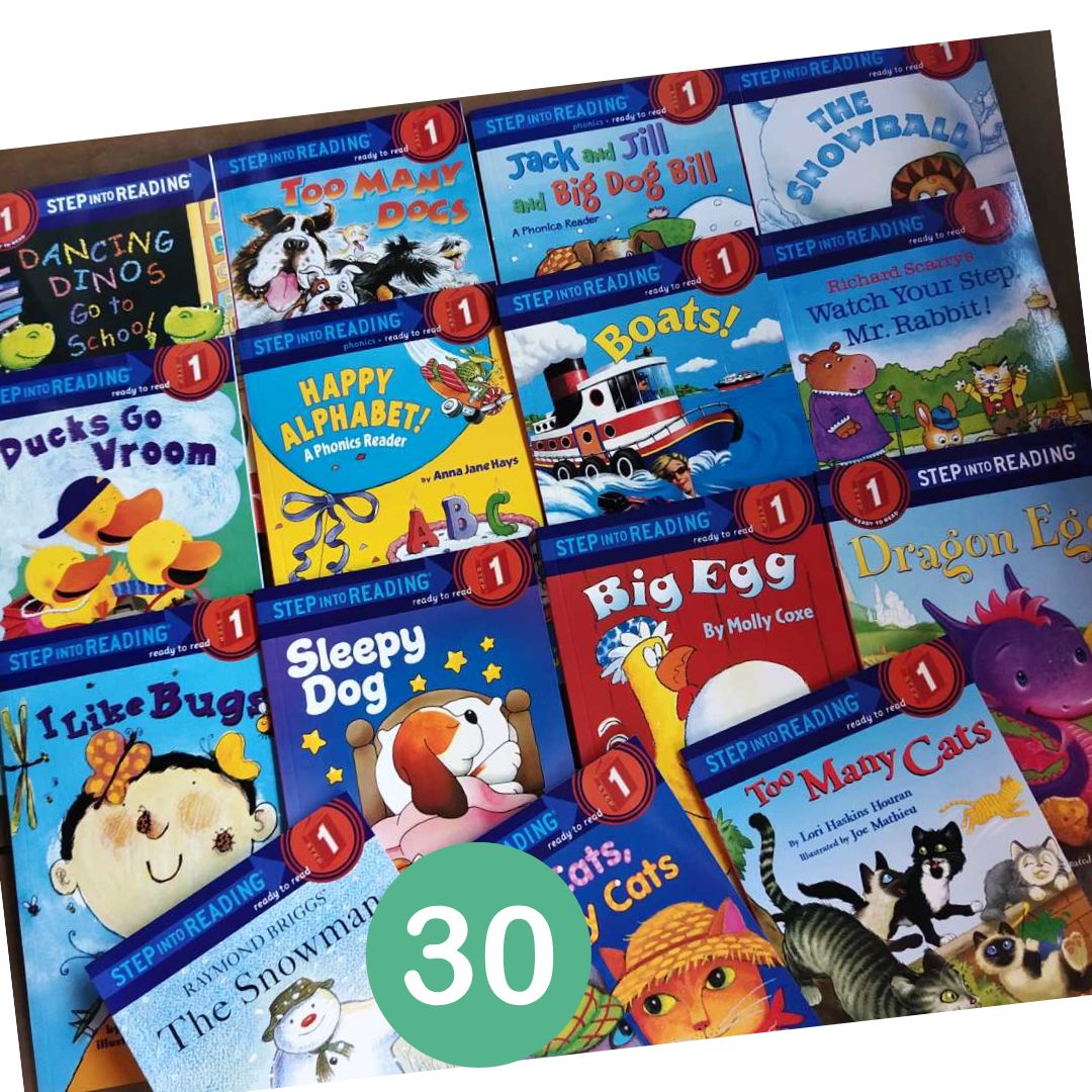 Clearance SALE Step Into Reading (LEVEL ONE) 30 BOOKS, brand new softcover, no box