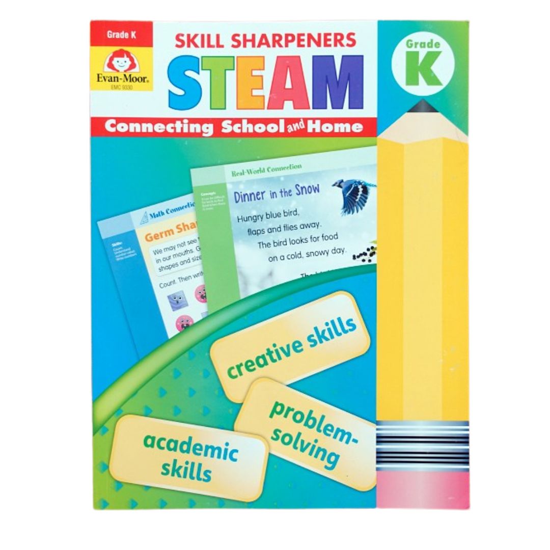 Evan Moor Skill Sharpener Workbook: STEAM (Kinder) brand new softcover