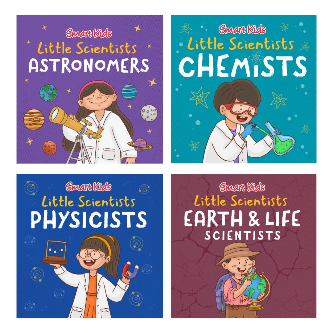 Smart Kids Little Scientists ASTRONOMERS / CHEMISTS / PHYSICISTS / EARTH AND LIFE SCIENTISTS (Board Book / SINGLES)