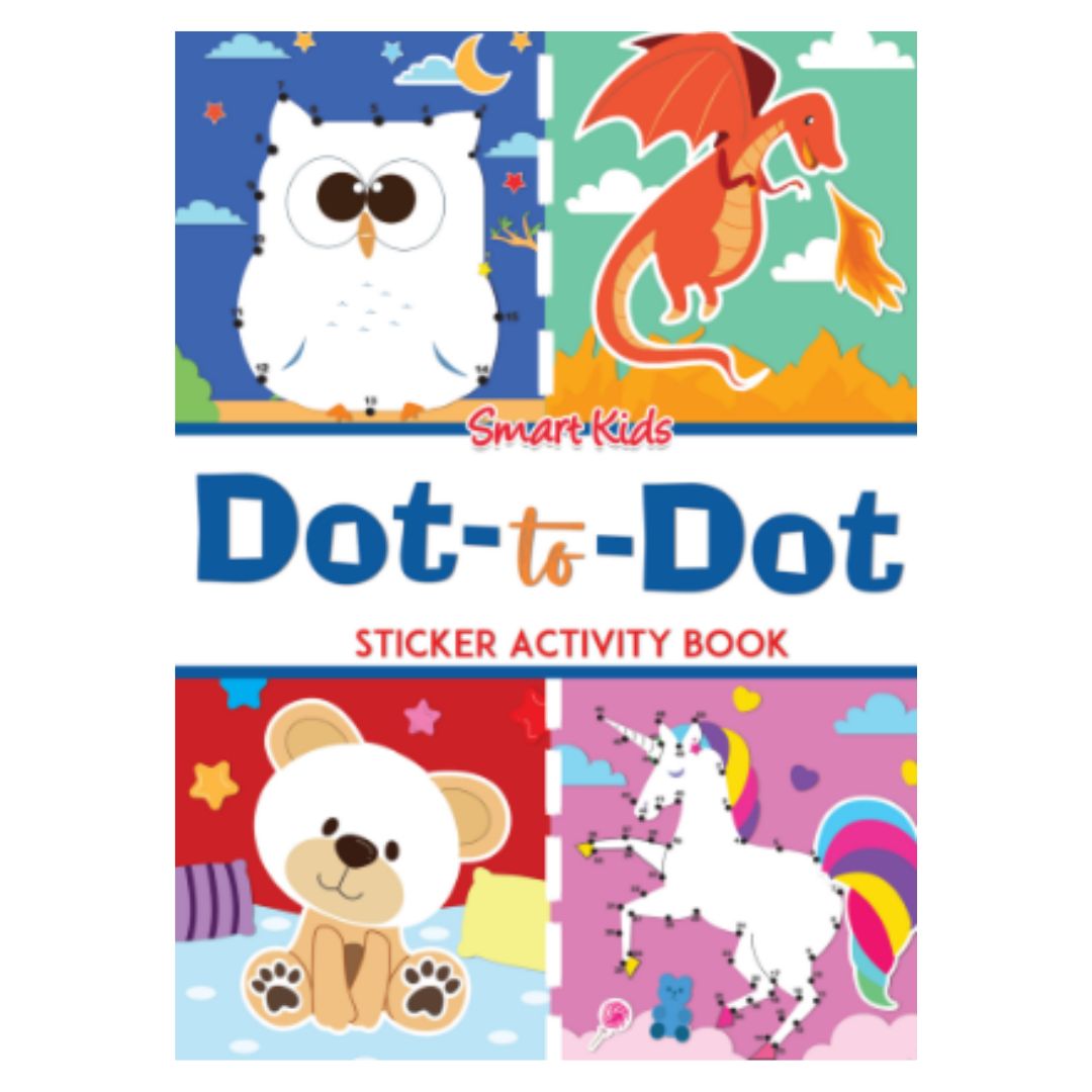 Smart Kids Sticker and Activity Book - DOT-TO-DOT (brand new softcover)