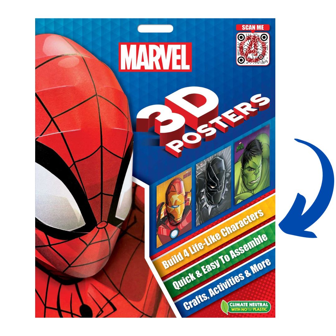 Disney 3D Pop Heads Posters (Marvel / Princess) (SINGLES, softcover)