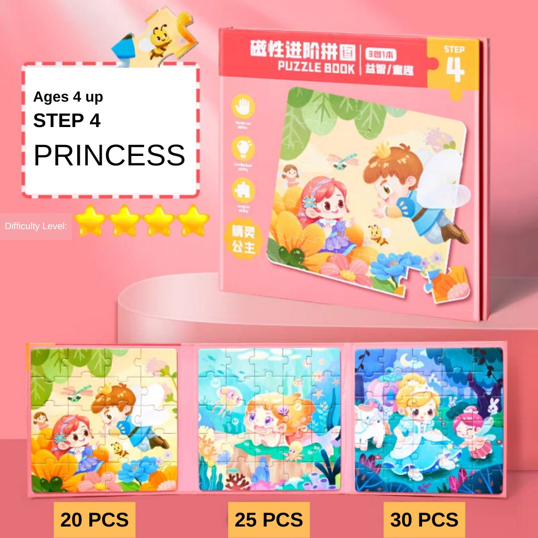 Trifold PUZZLE BOOK (singles) hardcover jigsaw puzzles book