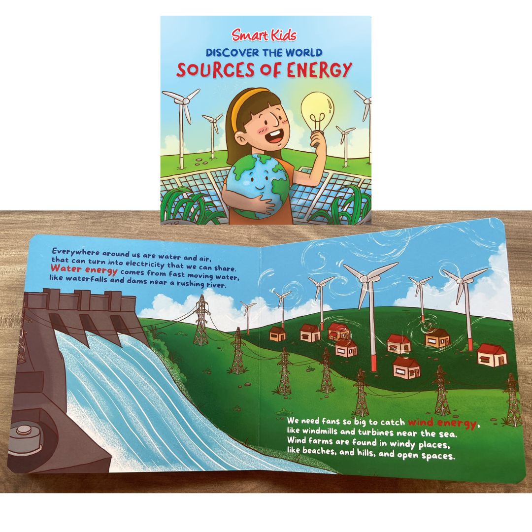 Smart Kids Discover the World SAVING THE EARTH / WATER CREATURES / SOURCES OF ENERGY / THE SEVEN CONTINENTS (Board Book / SINGLES)