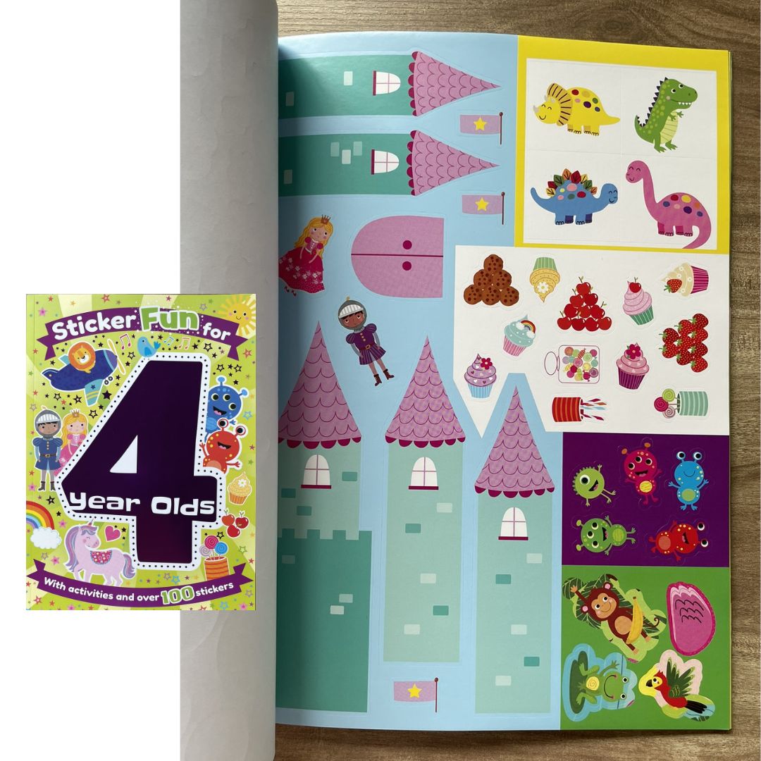Sticker Fun for 2 to 5 Year Olds (SINGLES, brand new softcover, activity and stickers book)