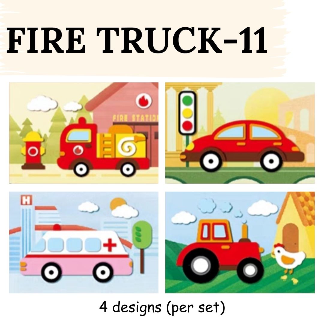 DIY Artwork Foam Stickers (Set of 4 designs)