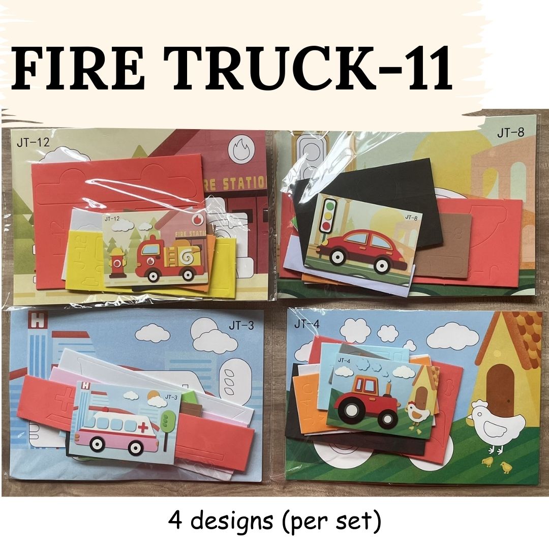 DIY Artwork Foam Stickers (Set of 4 designs)