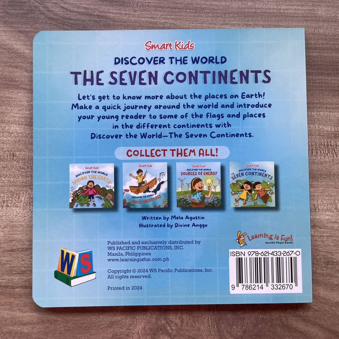 Smart Kids Discover the World SAVING THE EARTH / WATER CREATURES / SOURCES OF ENERGY / THE SEVEN CONTINENTS (Board Book / SINGLES)