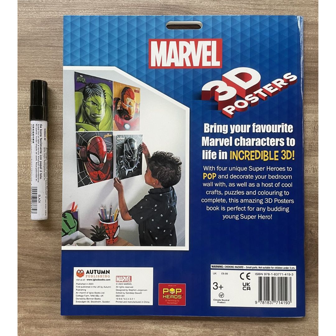 Disney 3D Pop Heads Posters (Marvel / Princess) (SINGLES, softcover)
