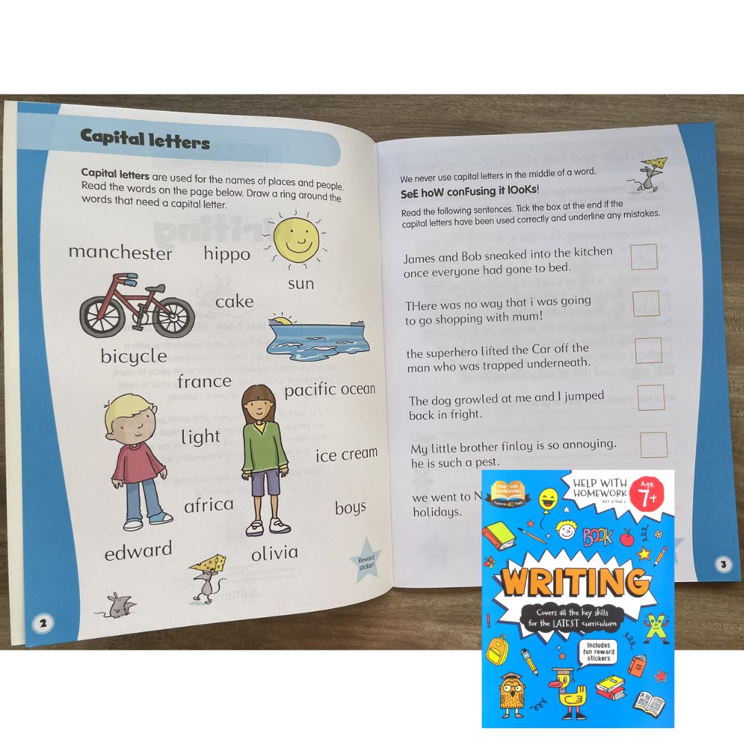 Help with Homework for Age 7+ (WRITING) brand new softcover
