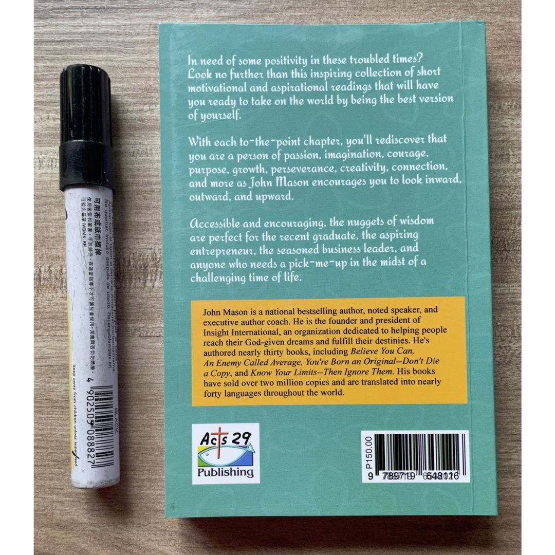 Never Give Up/ Be Uncommon/ Be Yourself/ Believe You Can/ The Power of You (by John Mason) (SINGLES) brand new softcover