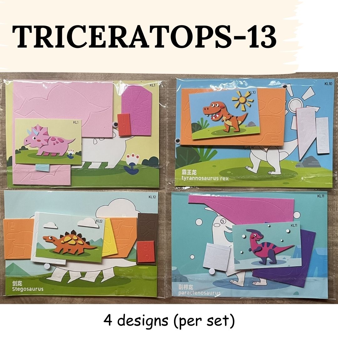 DIY Artwork Foam Stickers (Set of 4 designs)