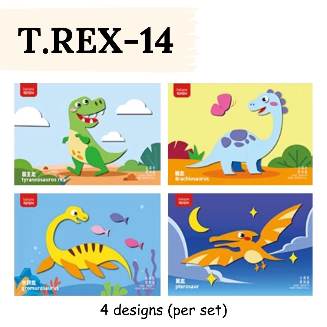 DIY Artwork Foam Stickers (Set of 4 designs)