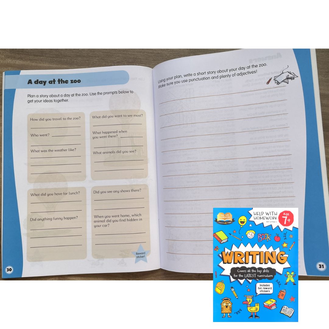 Help with Homework for Age 7+ (WRITING) brand new softcover
