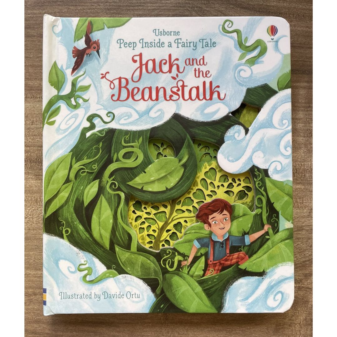 Usborne PEEP INSIDE a Fairy Tale Jack and the Beanstalk (brand new board book, with SLIGHT DENTS)