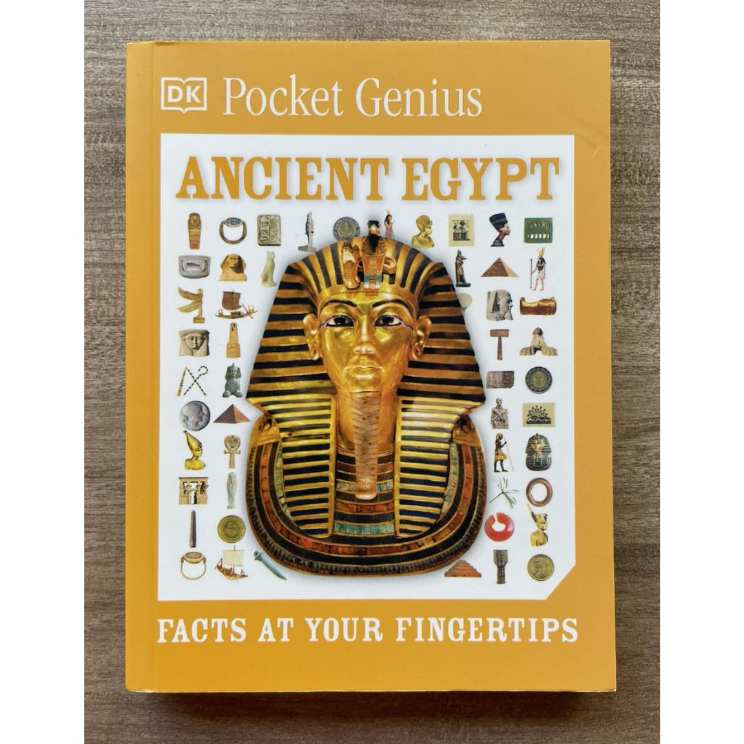 Pocket Genius: ANCIENT EGYPT (DK Facts at Your Fingertips) brand new MINI Softcover book, with SLIGHT FOLDS on book cover