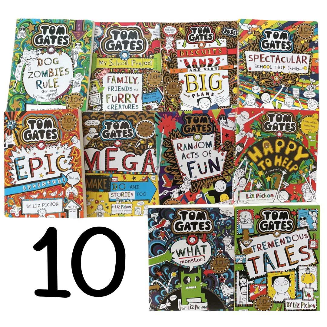 Tom Gates Series # 11 to 20 (10 Books) (DogZombies Rule) softcover, no box