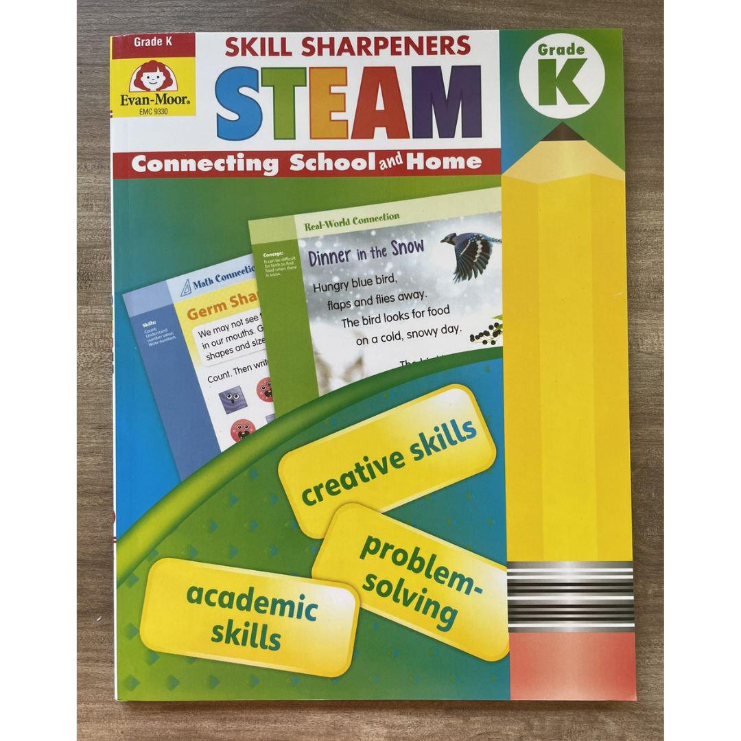Evan Moor Skill Sharpener Workbook: STEAM (Kinder) brand new softcover